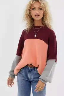 Free People Easy Street colourblock jumper size S