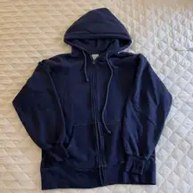 Tna Navy Zip Up Hoodie