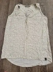 The North Face  Beige Tan Flowy Women's Tank Top Sleeveless Shirt XS Camp Hike