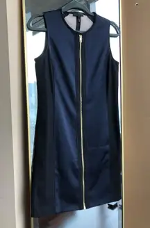 Sleeveless Business Casual Zipper Dress