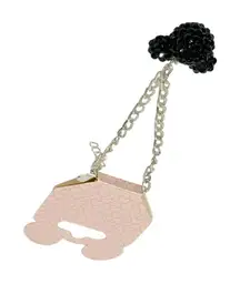 Disney‎ Parks Black Stone Mickey Head Dangle Bracelet NEW