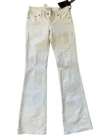 Seven7 women's jeans white flare size 25‎