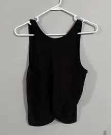 Athleta Black Twist Front Tank Top Women's Size Medium Sleeveless