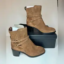 Rag & Bone Hazel Buckle Boot - Suede Chestnut casual classic style outdoor fall