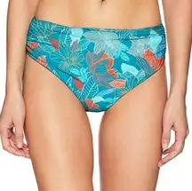 NWT Kenneth Cole Traces of Paradise Tropical Blue Multicolored Large bikini b…