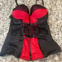 Spirit Red and Black Lace Chemise