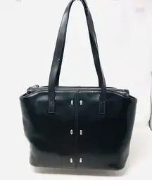 PAOLO BIANCHI made in Italy black leather tote purse