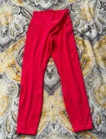 Lululemon align 25” with pockets lip gloss size 6