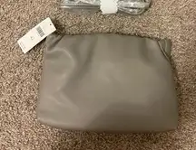 NWT By Anthropologie Clutch Vegan Leather Crossbody Gray Women's Shoulder Bag