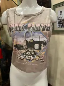 Women's Pink Floyd Beige Pink Live in New York City Tank Top L