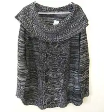 cable knit roll neck sweater Size 2X