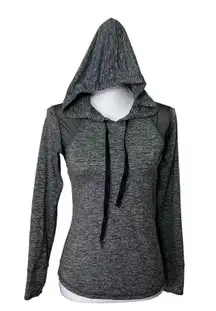 ALALA Revolve Lightweight Hoodie Women’s Size Medium Gray Mesh Pullover
