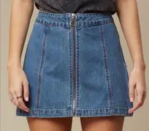 Altar’d State Moana Denim Mini Skirt Size Small