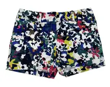 Ann Taylor Petite Womens Floral Shorts‎ Size 8P Multicolor Spring Summer