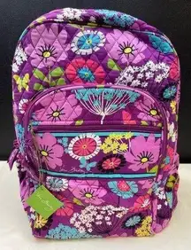 Vera Bradley Flutterby Women's Pink Floral Campus Backpack SKU 6095