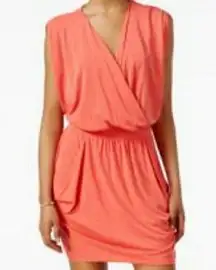 RACHEL Roy 24 Hour Dress Sleeveless Coral NWT Tangerine Orange Pink Small