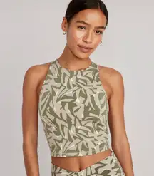 Jungle Print Light Support PowerChill Longline Sports Bra - Medium