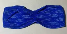 PINK Victoria's Secret Cobalt Lace Bandeau M