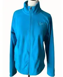 Mountain Hardwear Womens Full Zip Long Sleeve Fleece Jacket Turquoise Large