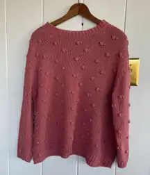 pink Bubble Sweater Size Medium