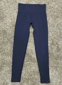 Savvi Compression Leggings in Blue Size Medium