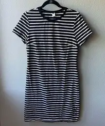 Old Navy  t-shirt dress black white stripe M shift