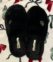 MK Michael Kors Fuzzy House Slides