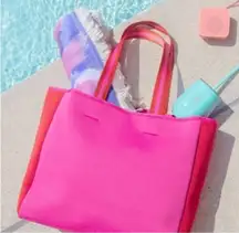 Summersault Neoprene Swim Beach‎ Pool Tote Bag Pink NEW