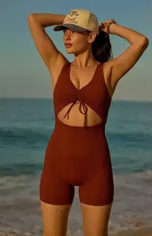 NWT Anthropologie Beach Riot x Anthropologie Avi Cutout Romper  Size M