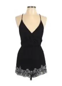 PacSun Woman's  Kendall & Kylie Black Embroidered Romper, Small - New!