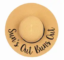 Sun Out Buns  out Sun Hat