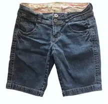 Vintage Jean Shorts with Double Button Closure  •Size 5