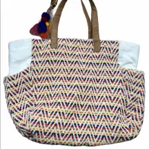 Boho pool/beach summer vacay tote bag