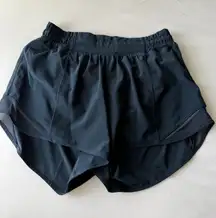 Navy Lululemon Hotty Hot Shorts 4"