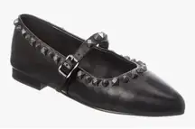 Ash Beatnik Leather Flat Women's Size 36 US 6 Mary Jane's Studded Whimsy Goth
