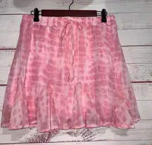 Blue Rain Boutique Pink Tie Dye Skirt | Women’s Large