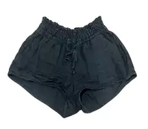 Cloth & Stone Women's XS Gray Linen Shorts Elastic Waist Summer Casual