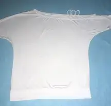 UNBRANDED triple spaghetti strap off shoulder short sleeves stretchy top size S