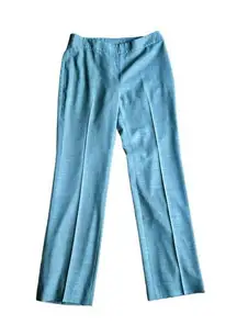 Akris Punto Women’s Blue Gray Wool Pleat Front Pants Size US 6 Midrise