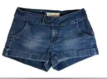 Vigoss  Collection Blue Jean Short Shorts Cuffed Faded Women’s 1/2 Pre-owned