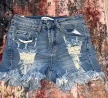 Ripped Jean Shorts