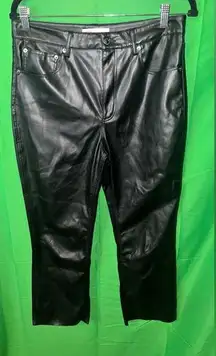 Zara Faux Leather Pants size 8