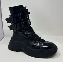 Dolls Kill Poster Girl Hollywood Hiker Combat Boots Size 8