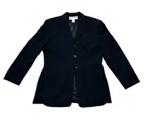 Rena Rowan For Saville Vintage Black Wool Blazer Women's Size 14