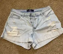 High Rise Mom Jean Shorts