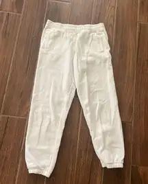 White Calvin Klein Jogger sweatpants