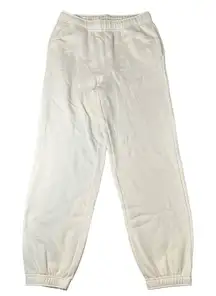 Zella Womens Medium Pull On High‎ Rise Cream Jogger Sweatpants Elastic