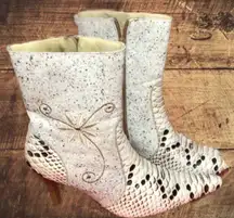 Cream Color Ankle Boots