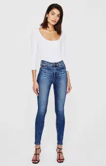 AG High Waisted Skinny Jeans