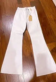 Vibrant Women's Bell Bottom High Waist Fitted Denim